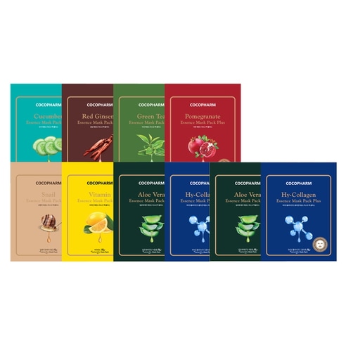 [フェイスパック100枚]エッセンスマスクパックプラス混合25gx100pセット/大容量/韓国 パック/シートマスク/フェイスマスクパック/デイリーパック/毛穴ケア