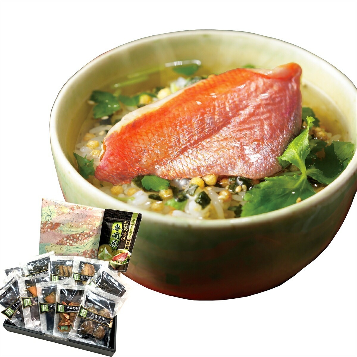 高級ギフト 高級お茶漬けセット 10食入り(お茶漬け専用茶付き) 金目鯛 うなぎ まぐろ 鮭 いわし 磯海苔 焼海老 鮎 鱈子 梅 送料無料 ギフト あす楽 誕生日プレゼント 鯛茶漬け お年賀 御年賀 6,468円