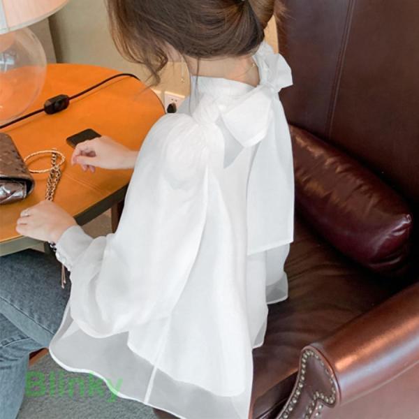 バックリボンシフォンブラウス レディース 6,632円