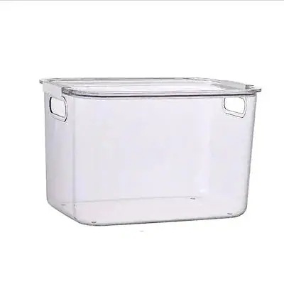 天板雑物マスク収納ボックスリビングおやつおもちゃ収納かごキッチン透明収納蓋付き収納ボックス