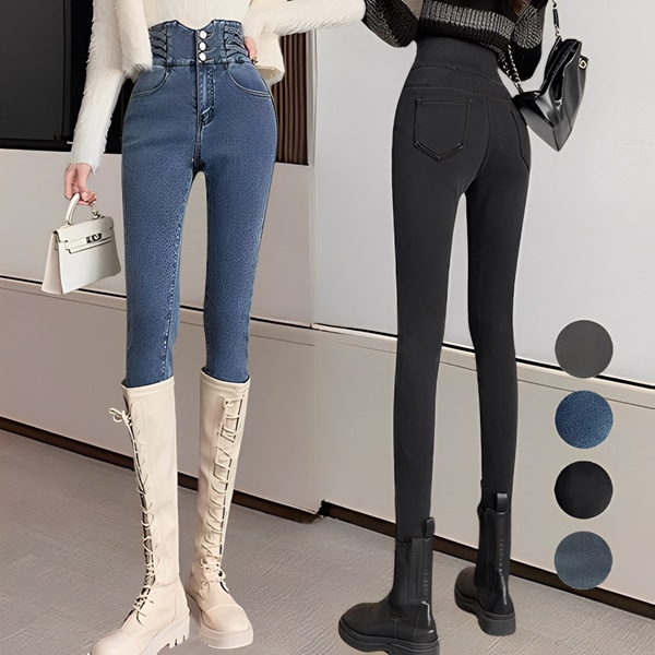 全４色 ペンシルパンツ ハイウエストジーンズ 痩身タイトフィット お腹引き締め ヒップアップ 弾性 ストレッチ レディース パンツ ボトムス ジーンズ タイト スリム 細身 スキニー ウエストマーク