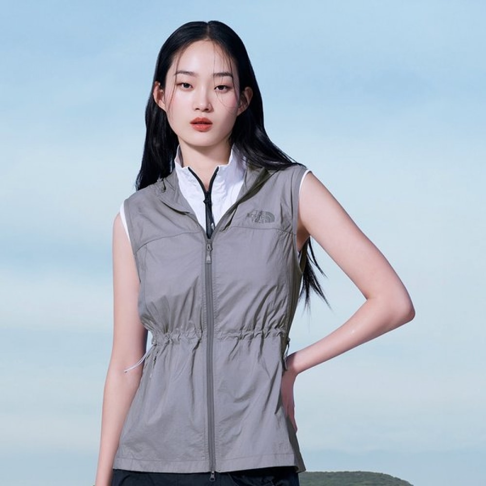 [ノースフェイス公式] NV5VR32C 女性用ソフトベスト_ライトグレー