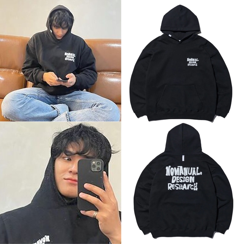 [NOMANUAL]DOODLE LOGO HOODIE SEVENTEEN ミンギュ着用