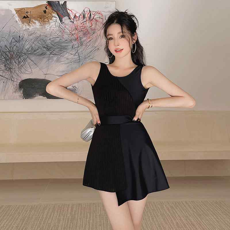 水着 レディース カジュアル セクシー ミニワンピース ファッション 夏 サマー アシンメトリースカート 胸パッドあり ワイヤーなし