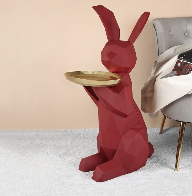 クリエイティブなウサギの収納トレイ 多機能大型ホームインテリアリビングテレビキャビネットソフト装飾品