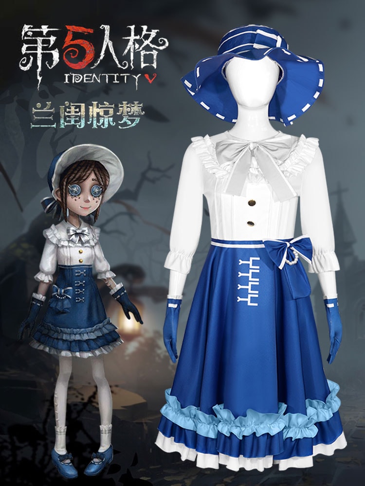 Identity Vアイデンティティ V庭師コスチューム 蘭娘ロリータコスチュームウィッグ ゲームセット