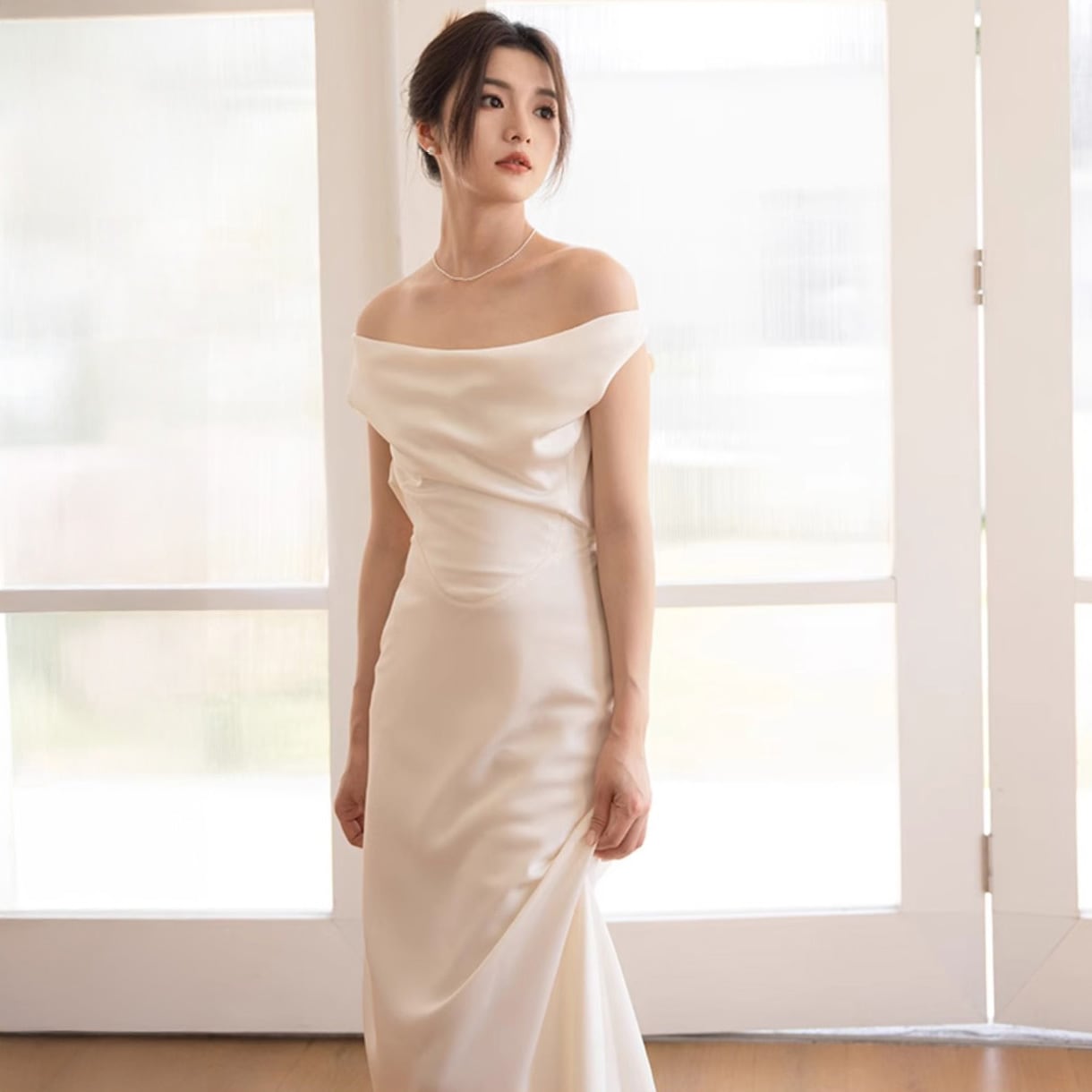 11月新品追加 ウェディングドレス白 パーティードレス 前撮り 結婚式二次会