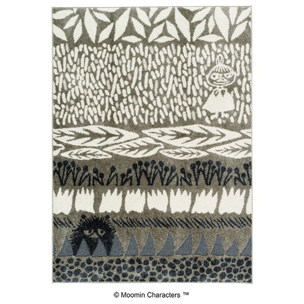 スミノエ 13473158 ラグ グレージュ 130185cm ムーミン ボタニスラグ 13473158 メーカー直送