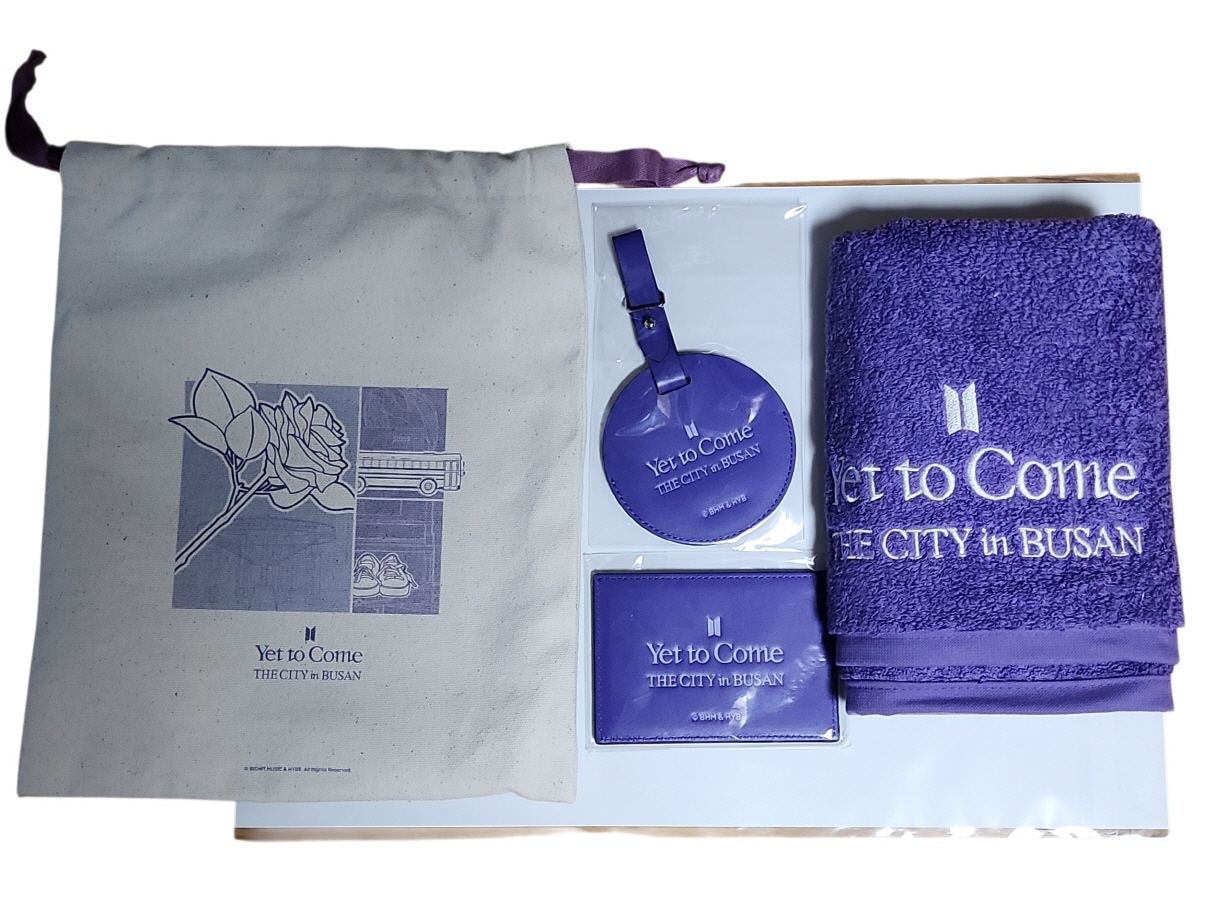BTS YET TO COME IN BUSAN PARADISE HOTEL WELCOM KIT