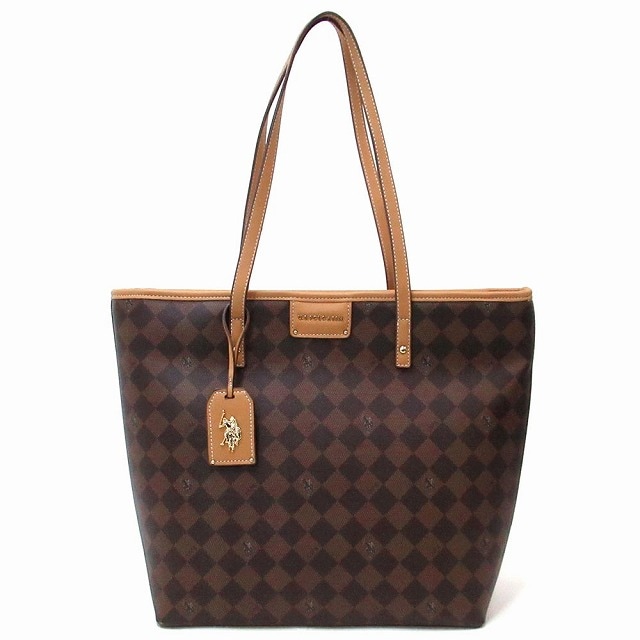 U.S. POLO ASSN. ユーエスポロアッスン バッグ ダイヤモンド シグネチャー トートバッグ 27A151AA TNBR