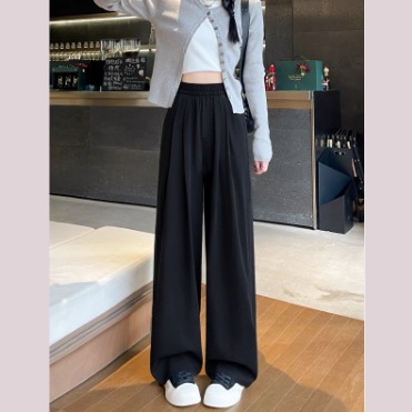 レディース パンツ ボトムス ストレートパンツ ロングパンツ 丈長 フルレングス ストレート ストリート ポケット ウエストゴム シンプル カジュアル おしゃれ かっこいい こなれ感 ラフ