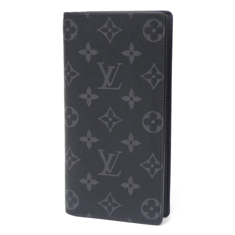 ルイ・ヴィトン LOUISVUITTON 長財布 ポルトフォイユブラザ M61697 モノグラム・エクリプス 【中古】(66615)