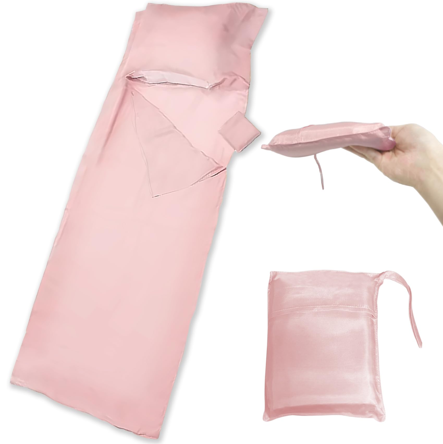 天然シルク製 インナーシュラフ シーツ A6ランク100% 軽量 旅行 ホテル 180g 夏 冬 キャンプ ダニ 虫よけ 女性 丸洗い可 寝袋 防災 85cm×200cm