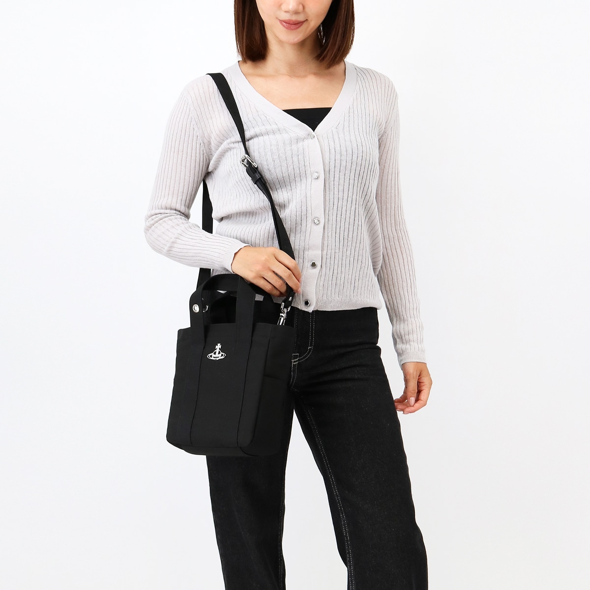 4204007JU-W001Y-PF ナイロンミニトートバッグ ポーチ付き ショルダーバッグ MURRAY SMALL TOTE BAG