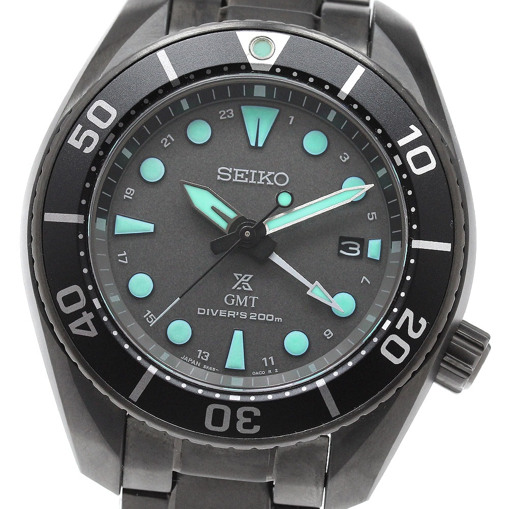 セイコー SEIKO SBPK007/5K65-0AA0 プロスペックス ダイバー GMT ソーラー メンズ 良品 箱・保証書付き_961589【中古】