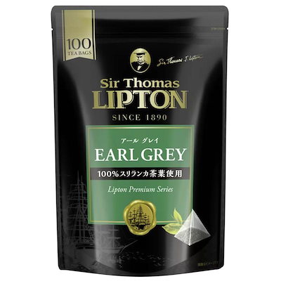 他サイト： サー・トーマス・リプトン アールグレイ 100パック ピラミッド型ティーバッグ ×100袋の商品画像