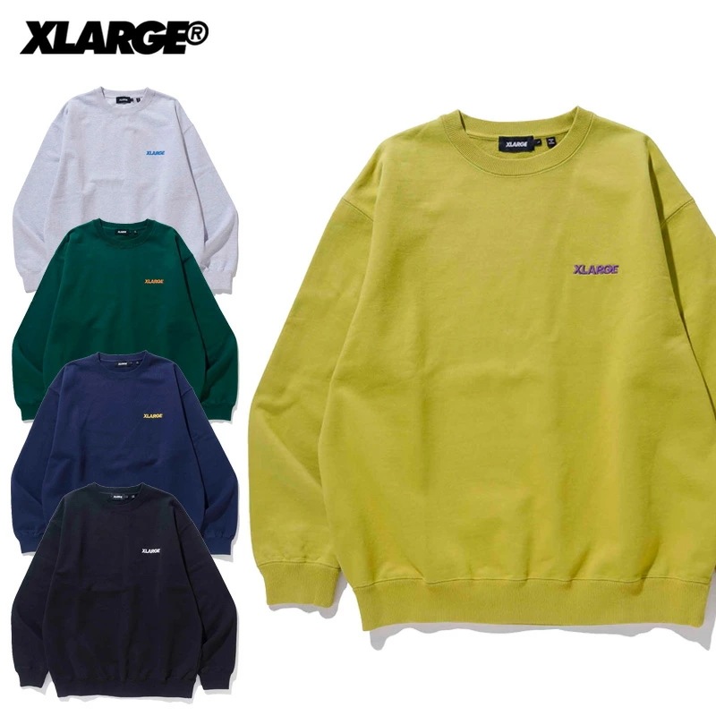 エクストララージ XLARGE STANDARD LOGO CREWNECK SWEATSHIRT スウェット クルーネック トレーナー メンズ [AA]