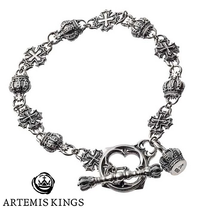 アルテミスキングス ARTEMISKINGS アイアン クロス シルバー ブレスレット AKB0034