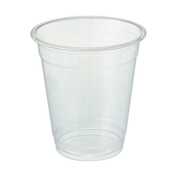 （まとめ） TANOSEEリサイクルPETカップ 96mm口径 420mL 1パック（50個） [x5セット]