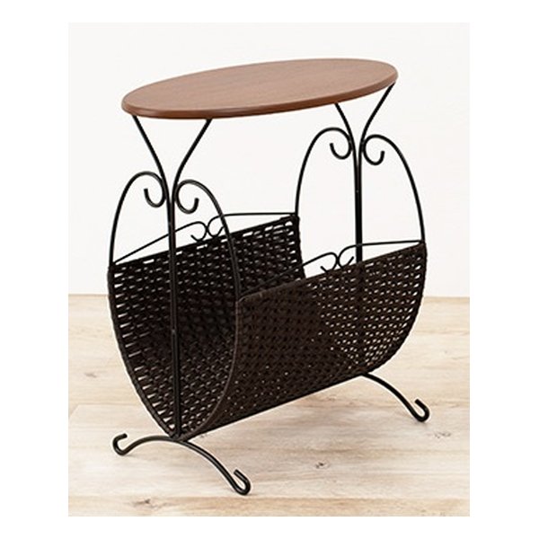 マガジンラック 約 幅46.5×奥行29.5×高さ53cmブラウン RAM-2433DBR 5,517円