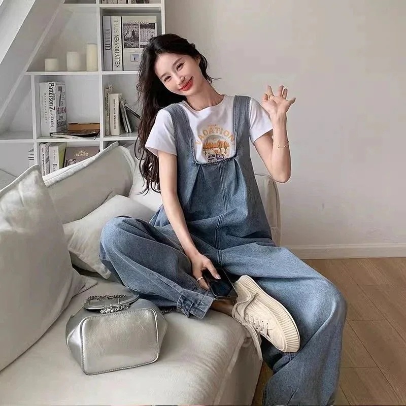 脚長効果！ ワイドパンツ レディース 韓国ファッション デニムパンツ ロングパンツ ワイドパンツ スウェットパンツ 高級感ワイドパンツ デニムテーパードパンツ 美脚