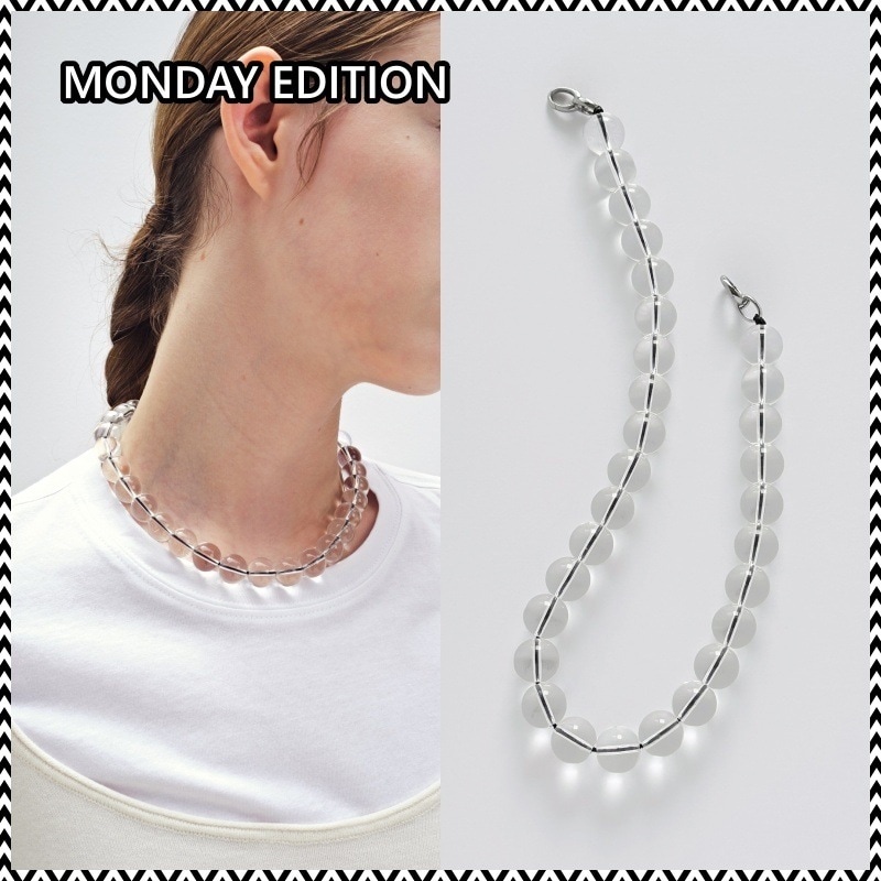 MONDAY EDITION CRYSTAL CLEAR NECKLACE
