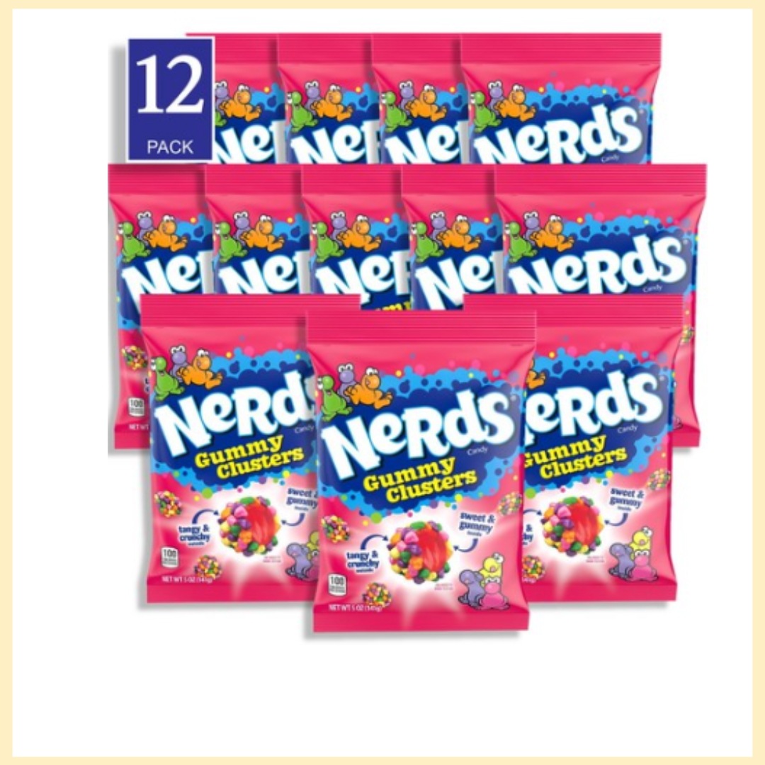 グミ クラスター 85g×12個 ASMR グミキャンディ　Nerds Gummy Clusters Chewy rainbow Candy