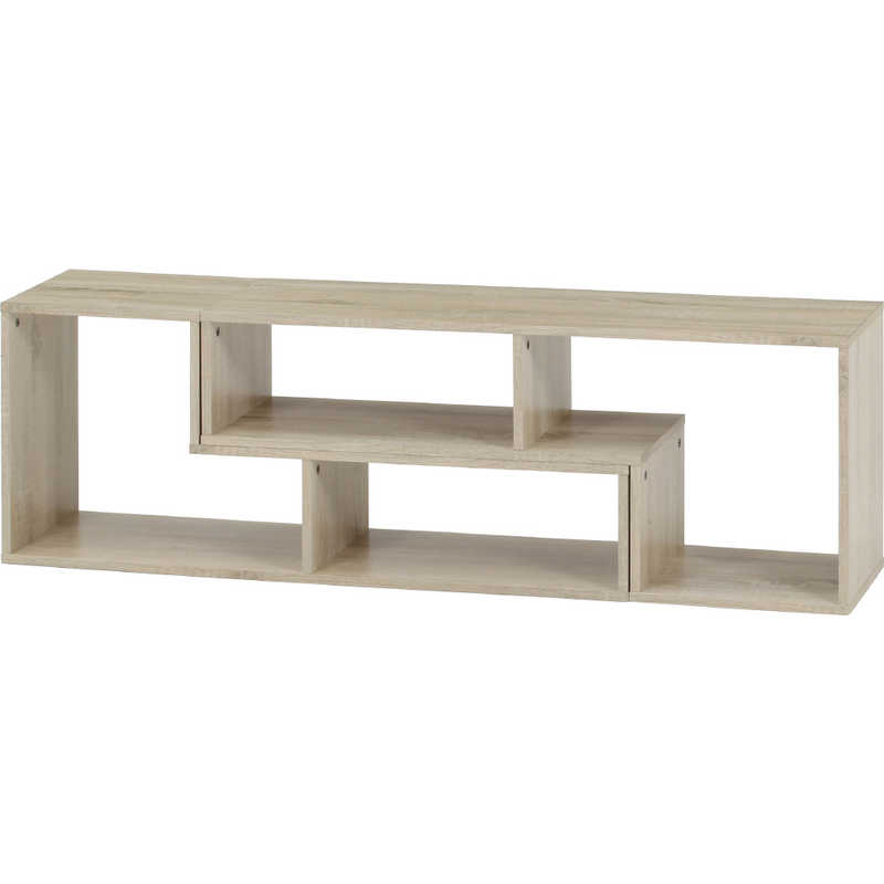 不二貿易　L字型伸縮TVボード オーク　51492