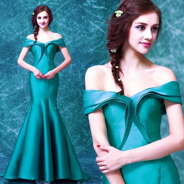 マーメイドドレス ロング カラードレス グリーン 安い カクテルドレス 演奏会 結婚式 イブニングドレス 二次会 フォーマルドレス 発表会 ウエディングドレス