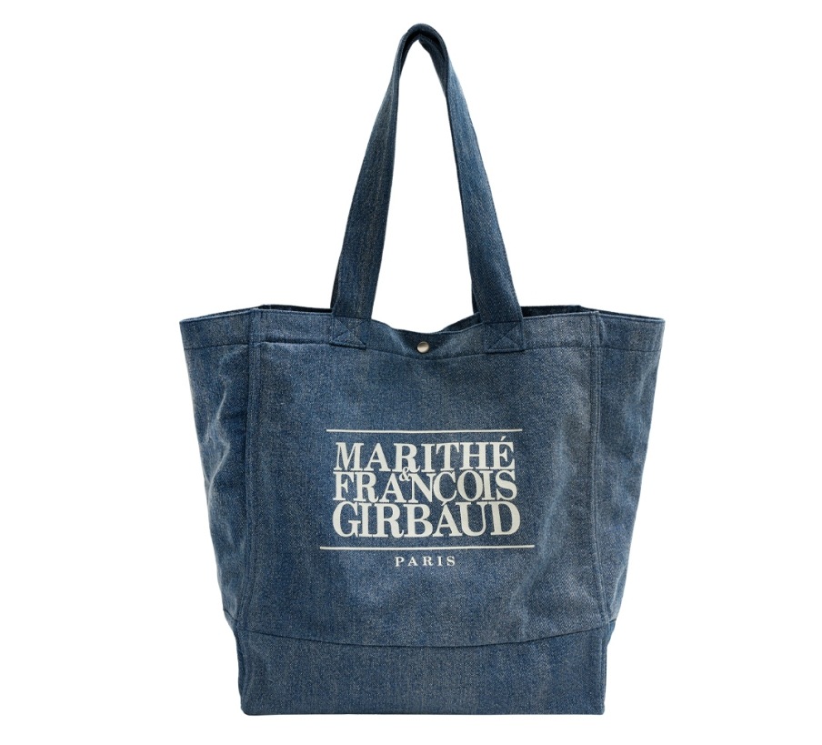 Marithe CLASSIC LOGO BIG SHOPPER LIGHT BLUE純正エコバッグ