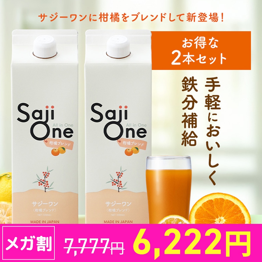 サジージュース 公式 柑橘ブレンド 2本セット サジーベリー オレンジ ゆず 鉄分補給 美容 健康 栄養補給 無添加 豊潤 アミノ酸 飲みやすい