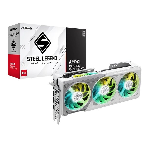 Radeon RX 9070 XT Steel Legend 16G グラフィックボード 転送不可 RX9070XT SL 16G
