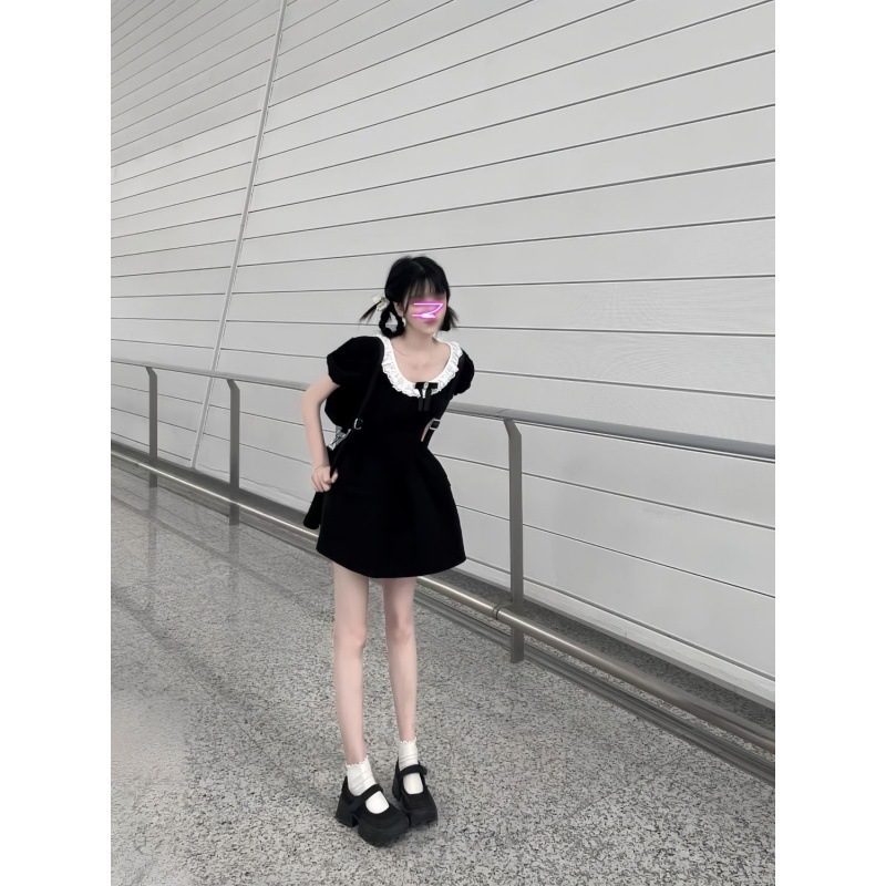 【1つ買うと10つ無料】夏の甘い弓小さな新鮮なプリンセススカートスカートスカート女性女性のウエストリマン何千ものゴールドドレス