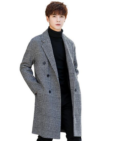 チェスターコート メンズ 春秋ロング丈ジャケット ミディアム丈トレンチコート 千鳥柄アウター ビジネス ロング丈 通勤細身 細身