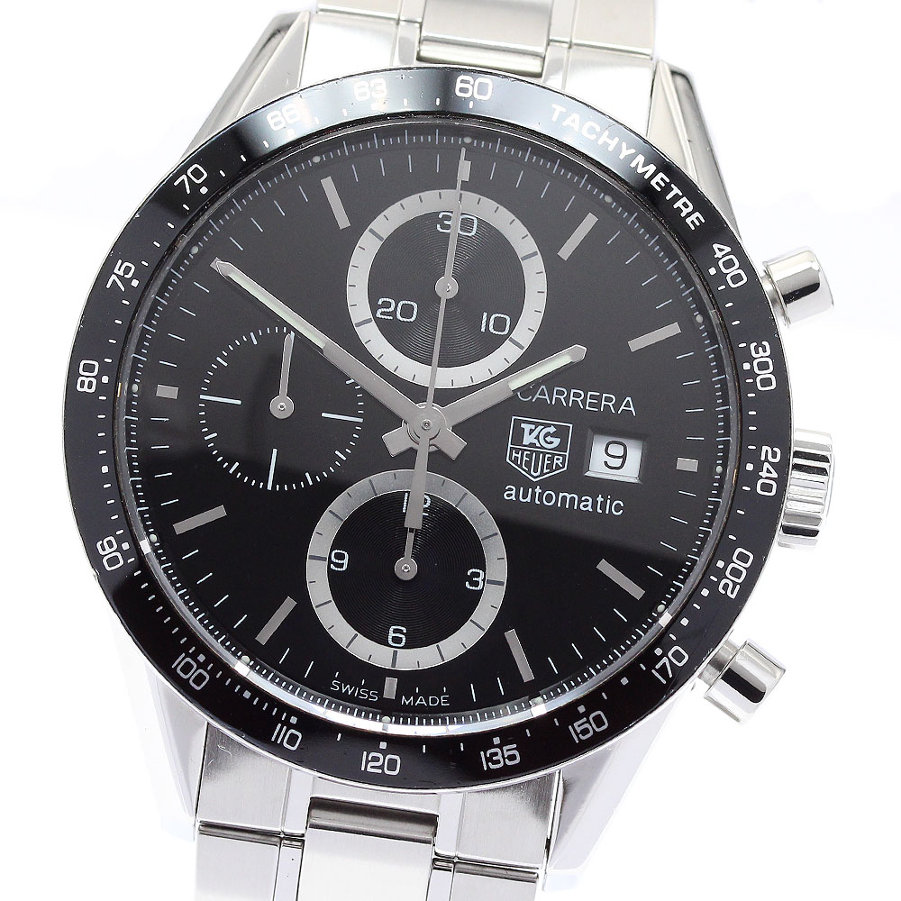 タグホイヤー TAG HEUER CV2010.BA0786 カレラ クロノグラフ 自動巻き メンズ 保証書付き_901074【中古】