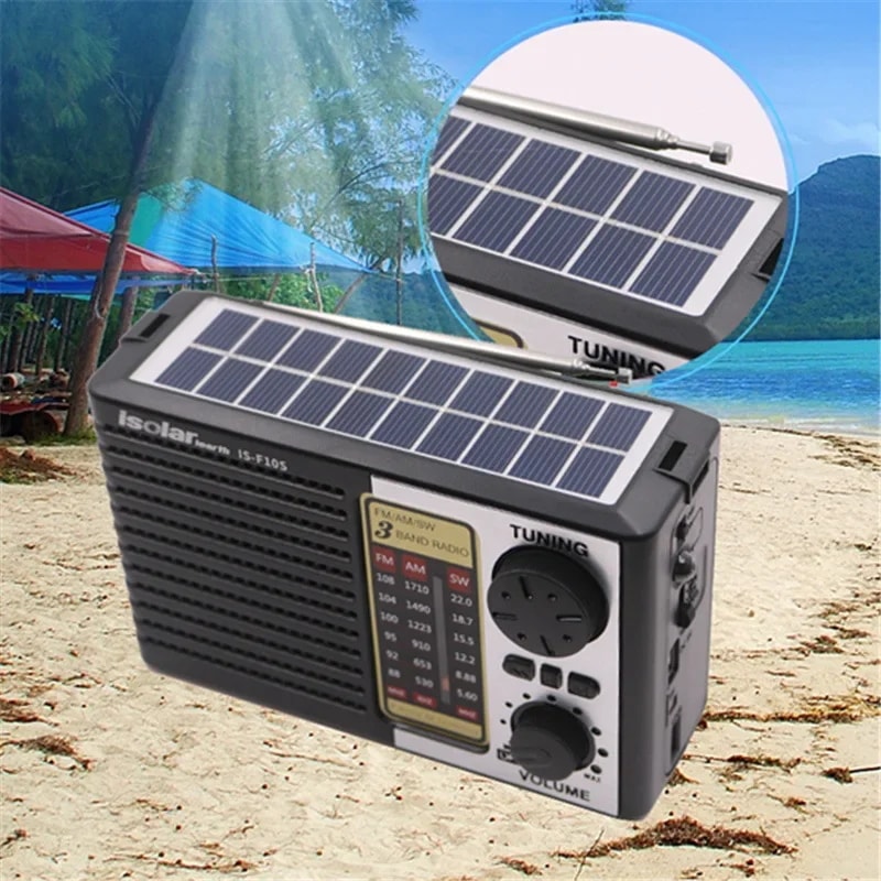 ソーラー充電式緊急ラジオ,高感度,ワイヤレス,Bluetooth,FM/am/swラジオをサポート