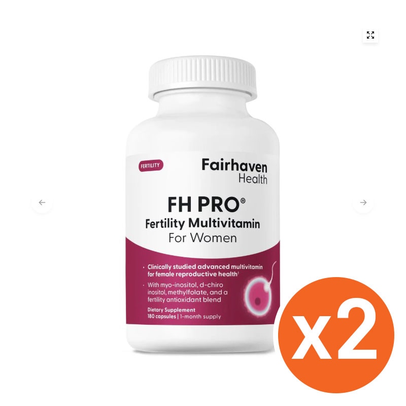 2個セットFairhaven Health FH PRO Fertility Multivitamin For Women 妊娠準備栄養剤
