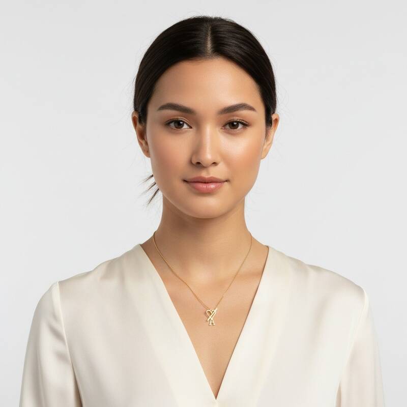 AMI UJW916 361 902 アミ・ド・クエ ハートロゴ チェーンネックレス