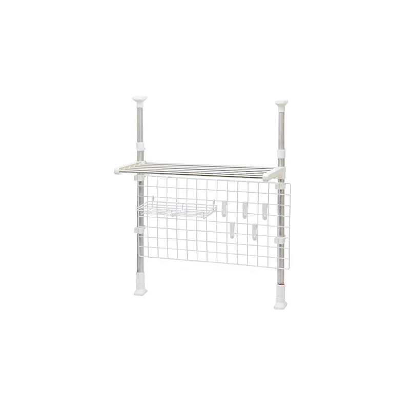 【3日以内発送】高儀 TAKAGI ステン突っ張りネットラック ホワイト