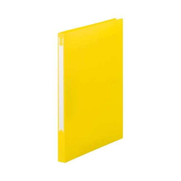 (まとめ) TANOSEE Zファイル（PP表紙） A4タテ 100枚収容 背幅20mm イエロー 1セット（10冊） (×10セット)