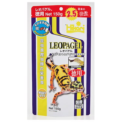 他サイト： レオパゲル　徳用　１５０ｇ　ヒョウモントカゲモドキ　フード　爬虫類　お一人様２５点限り　ＣＲＣ17―20―30―30―00の商品画像