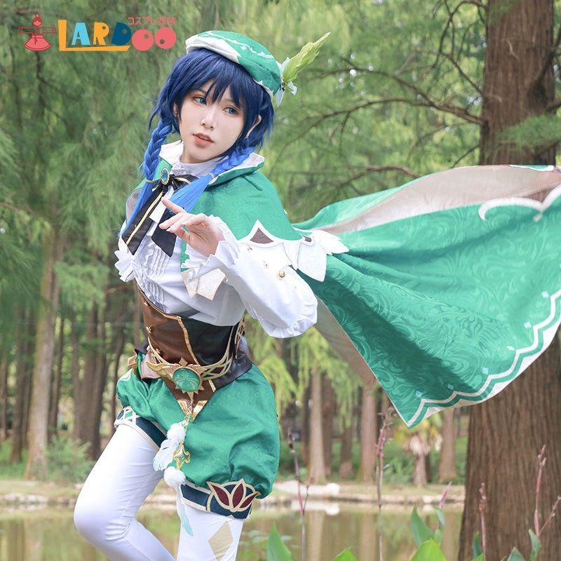 【工場直販 品質保証】 原神 Genshin モンド ウェンティ Venti コスプレ衣装 コスチューム