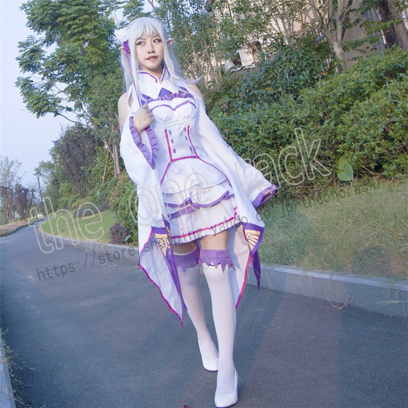 C045 Re:ゼロから始める異世界生活 エミリア コスプレ衣装