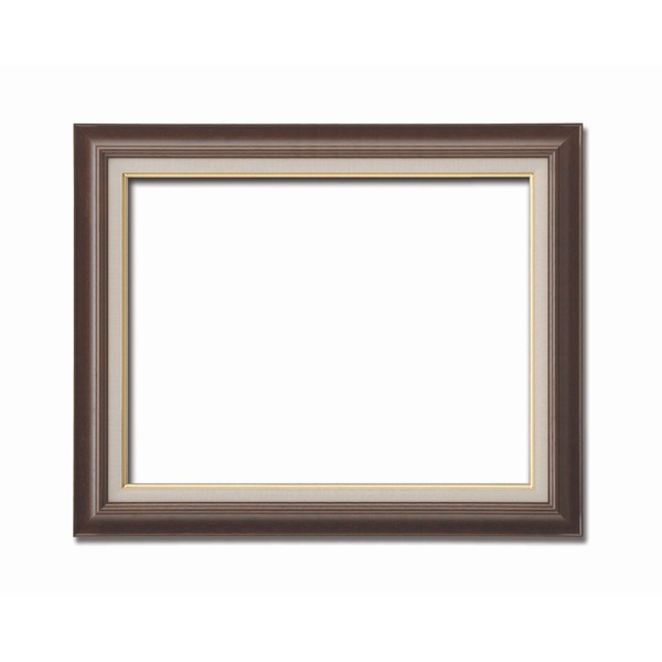 ( 油額 ) 油絵額 キャンバス額 木製油絵額 茶色油絵額 F15号 652×530mm ブラウン 額 額縁 フレーム