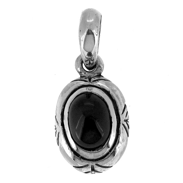 ブラックスター ペンダントトップ ペンダントヘッド(チェーンなし) ネイティブ スタンプワーク