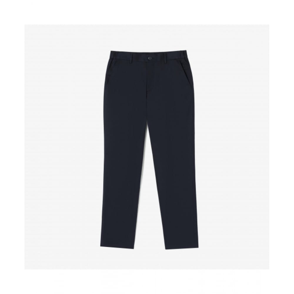 LACOSTE メンズリブ付きチノパンツ [ダークネイビー]