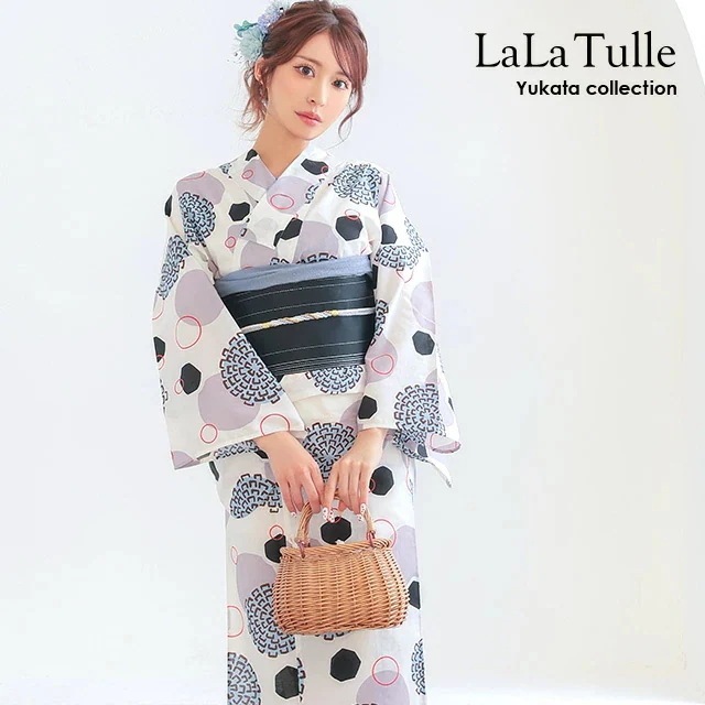 ゆかた 浴衣 セット レディース 2点セット 白地 幾何学 レトロモダン 大きいサイズ 和柄 古典柄 シンプル 帯 大人 ギャル 高校生 花火大会 夏祭り 派手 個性 おしゃれ 可愛い か