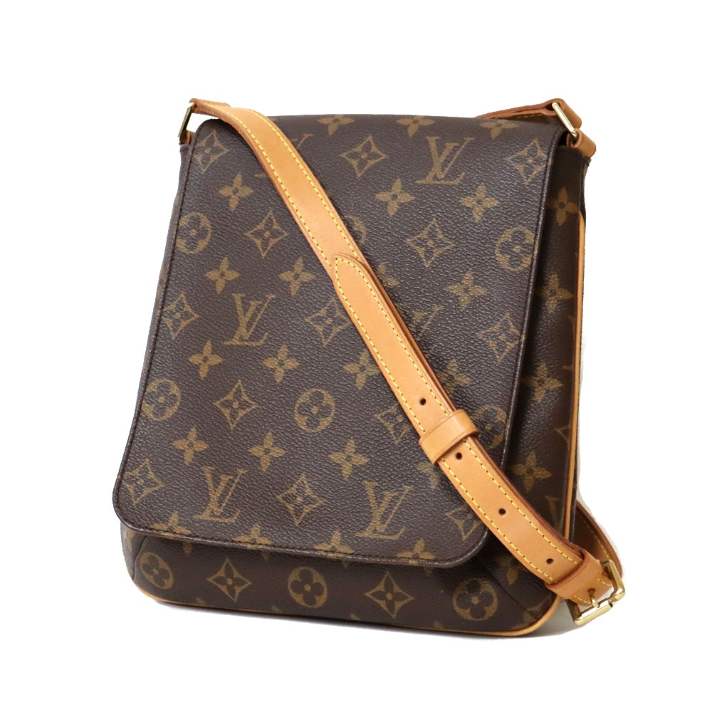 ルイヴィトン LOUIS VUITTON ミュゼットサルサ モノグラム ショルダーバッグ ブラウン レディース 中古