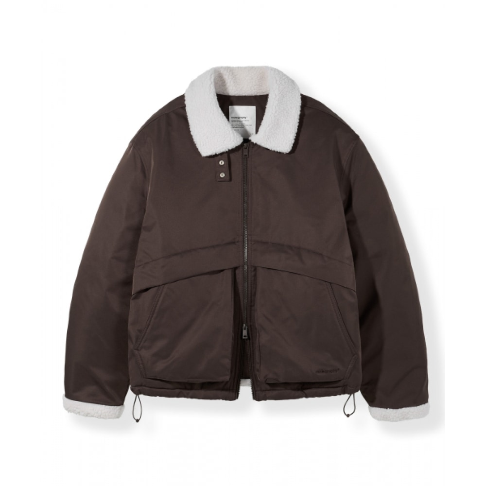 CODEGY ヘビーボアフリースプレインジャケット_ブラウン 17,273円