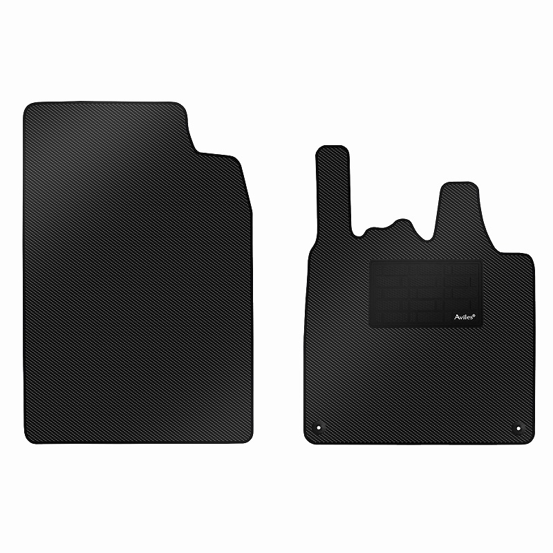 [防水マット]スマート フォーツークーペ C45 フォーツーカブリオ A451 フロアマット [カーボン柄]